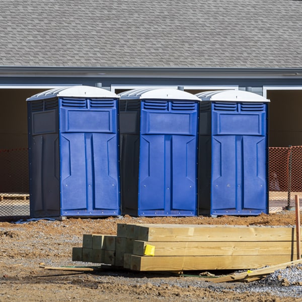 are there any restrictions on where i can place the portable toilets during my rental period in Aurelia